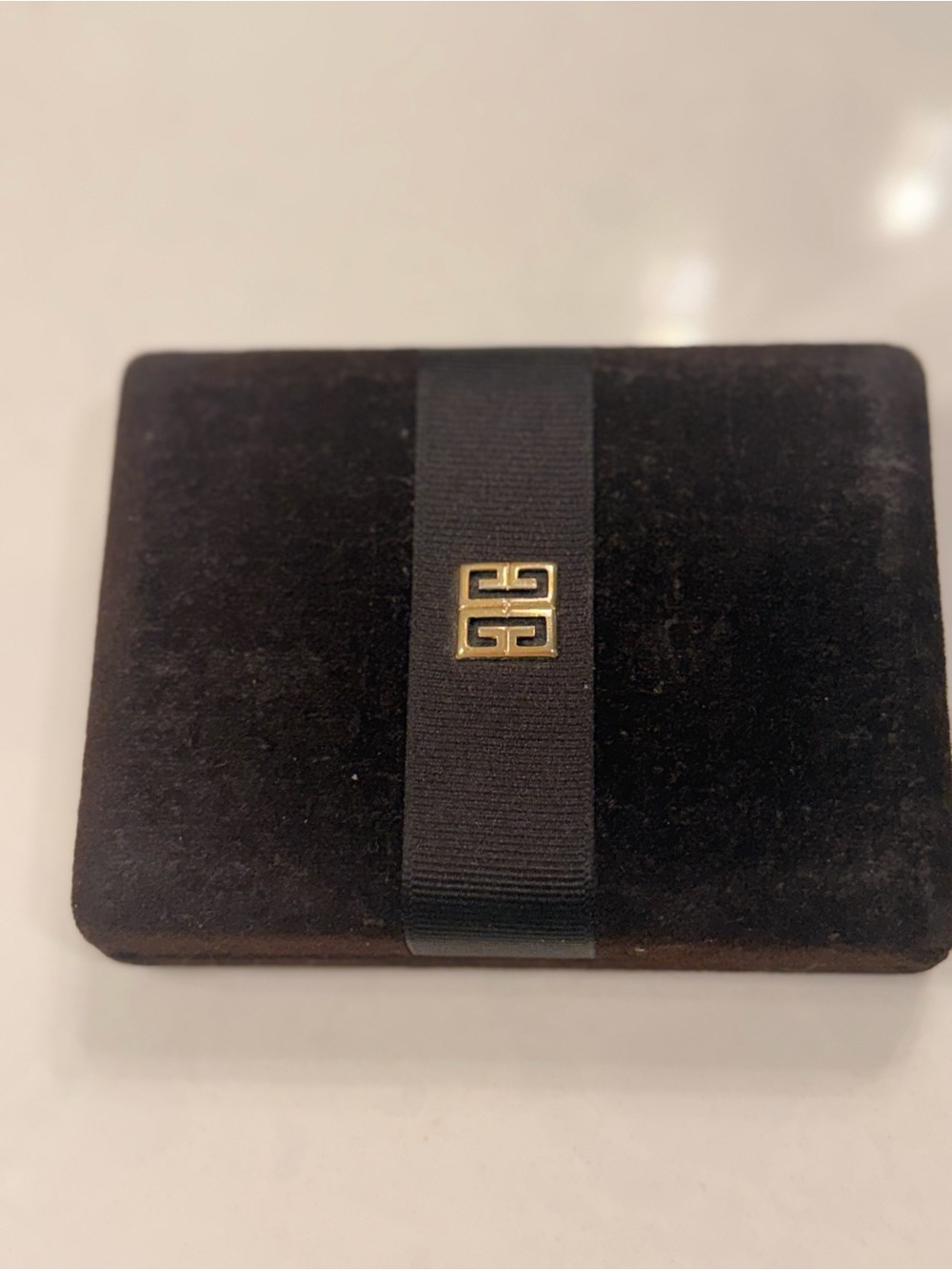 Givenchy Gold-Tone Square Stud Earrings with Pink Crystals